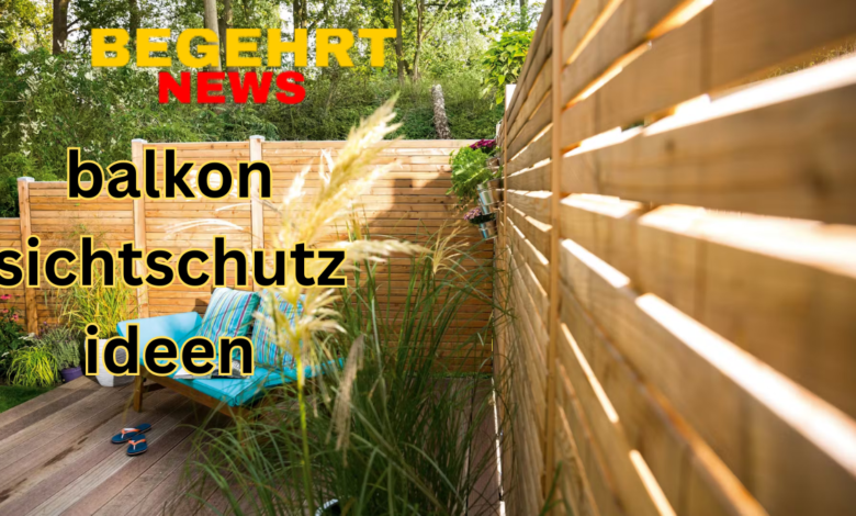 balkon sichtschutz ideen